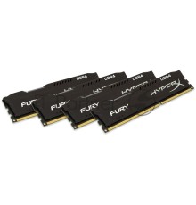 Модуль памяти DDR 4 DIMM 32Gb PC28800, 3600Mhz, Kingston HyperX FURY Black CL17 (Kit of 4) (HX436C16FB3K4/32) (retail)