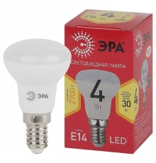 ЭРА Б0052442 Лампочка светодиодная RED LINE LED R39-4W-827-E14 R Е14 / E14 4Вт рефлектор теплый белый свет 