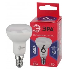 ЭРА Б0045335 Лампочка светодиодная RED LINE LED R50-6W-865-E14 R Е14 / Е14 6Вт рефлектор холодный дневной свет