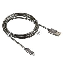 Кабель Digma USB A(m) Lightning (m) 1.2м темно-серый