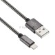Кабель Digma USB A(m) Lightning (m) 1.2м темно-серый
