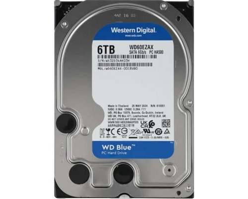[Жесткий диск] 6TB WD Blue (WD60EZAX) {Serial ATA III, 5400 rpm, 256Mb buffer}