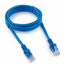 Патч-корд UTP Cablexpert PP12-1.5M/B кат.5e, 1.5м, литой, многожильный (синий)