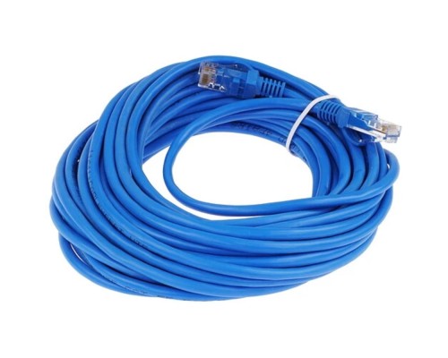 [Коммутационный шнур] Патч-корд UTP Cablexpert PP12-10M/B кат.5e, 10м, литой, многожильный (синий)