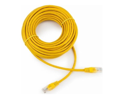 [Коммутационный шнур] Патч-корд UTP Cablexpert PP12-10M/Y кат.5e, 10м, литой, многожильный (жёлтый)