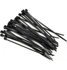 Стяжка пластиковая WRline WR-SHN-25-200B 200x2.5мм (упак:100шт) нейлон 6.6 черный