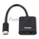 Разветвитель USB 2.0 Hama 00135748 2порт. черный