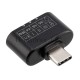 Разветвитель USB-C Hama 00135747 2порт. черный