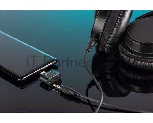 Разветвитель USB-C Hama 00135747 2порт. черный