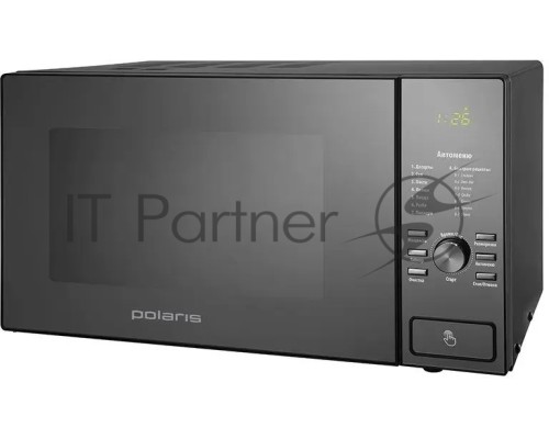 Микроволновая печь Polaris PMO 2303D RUS черный, 23 л, 900 Вт, переключатели- поворотный механизм/кнопки
