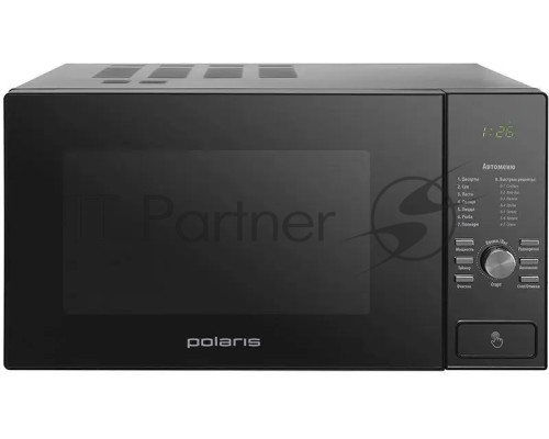 Микроволновая печь Polaris PMO 2303D RUS черный, 23 л, 900 Вт, переключатели- поворотный механизм/кнопки