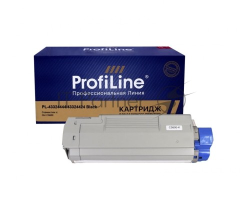 Картридж PL-43324444/43324424 для принтеров Oki C5800 Black 6000 копий ProfiLine
