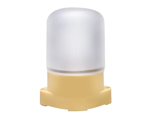 [Ultraflash Светильники ЖКХ] Camelion 1503 Светильник для сауны цвет бежевый до 125 оС ( НПБ-400 КСС-002 230В 60Вт Е27)