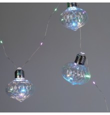 ЭРА Б0051879 Светодиодная новогодняя гирлянда EGNIG - 80M нить Лампочки на батарейках 1,8 м мультиколор 80 microLED 