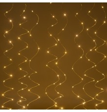 ЭРА Б0055999 Светодиодная новогодняя гирлянда EGNIG - ZW занавес с пультом 3*3 м теплый белый 300 LED 