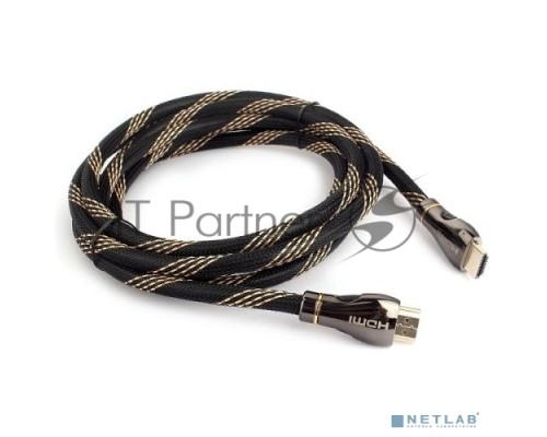 Кабель HDMI Cablexpert CCP-HDMI8К-2.5M, 19M/19M, v2.1, 8К, медь, позол.разъемы, экран, оплетка, 2.5м, черный, пакет Кабель HDMI Cablexpert CCP-HDMI8К-2.5M, 19M/19M, v2.1, 8К, медь, позол.разъемы, экран, оплетка, 2.5м, черный, пакет