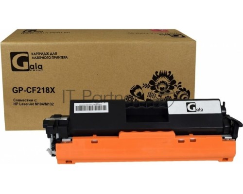 Картридж GalaPrint GP-CF218X чёрный (5000 стр.) для HP LaserJet M104/M132