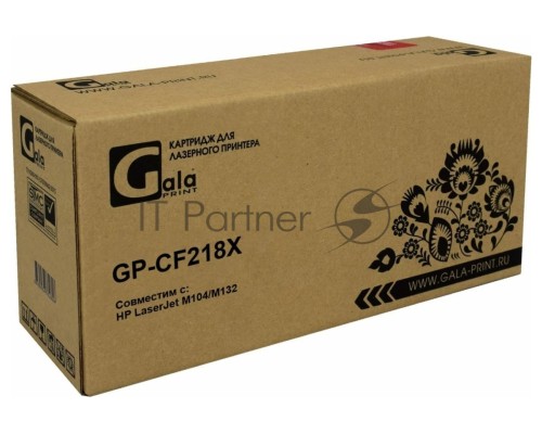 Картридж GalaPrint GP-CF218X чёрный (5000 стр.) для HP LaserJet M104/M132