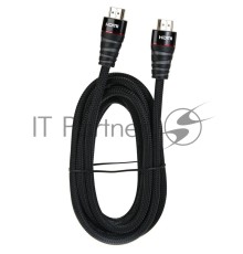 Кабель HDMI 19M/M ver. 2.0 черные коннекторы, 3m VCOM <CG526S-B-3M> Blister Кабель HDMI 19M/M ver. 2.0 черные коннекторы, 3m VCOM <CG526S-B-3M> Blister