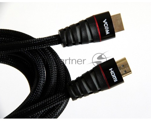 Кабель HDMI 19M/M ver. 2.0 черные коннекторы, 3m VCOM <CG526S-B-3M> Blister Кабель HDMI 19M/M ver. 2.0 черные коннекторы, 3m VCOM <CG526S-B-3M> Blister