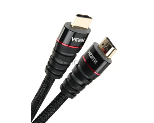 Кабель HDMI 19M/M ver. 2.0 черные коннекторы, 3m VCOM <CG526S-B-3M> Blister Кабель HDMI 19M/M ver. 2.0 черные коннекторы, 3m VCOM <CG526S-B-3M> Blister