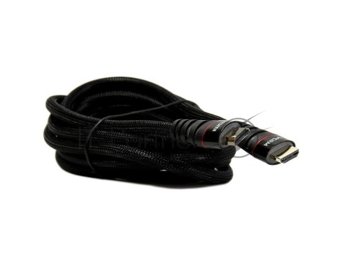 Кабель HDMI 19M/M ver. 2.0 черные коннекторы, 3m VCOM <CG526S-B-3M> Blister Кабель HDMI 19M/M ver. 2.0 черные коннекторы, 3m VCOM <CG526S-B-3M> Blister