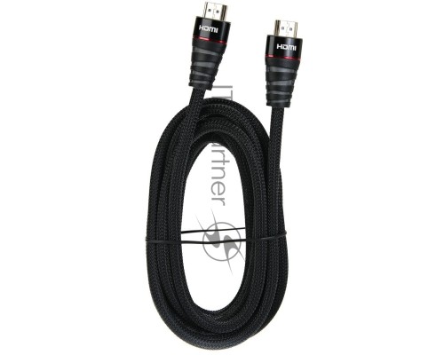 Кабель HDMI 19M/M ver. 2.0 черные коннекторы, 3m VCOM <CG526S-B-3M> Blister Кабель HDMI 19M/M ver. 2.0 черные коннекторы, 3m VCOM <CG526S-B-3M> Blister