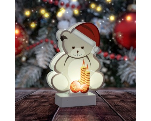 [Новогодние светоукрашения] ЭРА Б0051931 Светодиодная новогодняя фигура EGNDS-07 Мишка 1 LED
