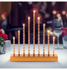 ЭРА Б0051935 Светодиодная новогодняя фигура ENGS-09 Свечи 9 LED