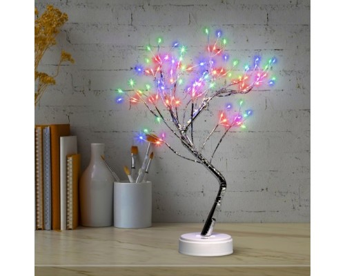 [Новогодние светоукрашения] ЭРА Б0056009 Светодиодная новогодняя фигура EGNID - 36MC Дерево с самоцветами 36 microLED