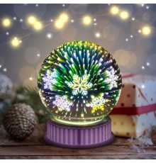 ЭРА Б0051951 Светодиодная новогодняя фигура ENGDS-15 Снежинки 6 LED 