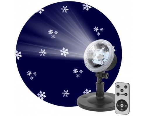 [Новогодние светоукрашения] ЭРА Б0047980 ENIOP-09 Проектор LED Метель, IP44, 220В