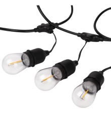 ЭРА Б0056017 Гирлянда ERABL-FIL1 светодиодная новогодняя нить уличная на подвесах 4,5 м теплый белый 10 LED