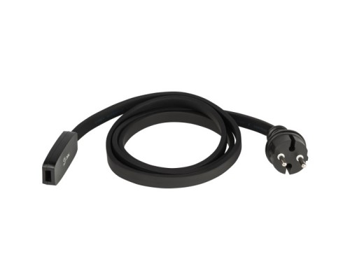 [Новогодние светоукрашения] ЭРА Б0049180 ERABL- SET Набор для подключения Белт-лайт (шнур питания с вилкой+ коннектор, на 2 жил.), черный IP65