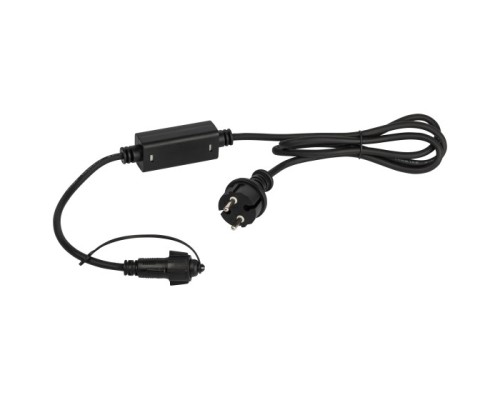 [Новогодние светоукрашения] ЭРА Б0051881 Шнур питания ERAPS-K800 для гирлянд IP65 800 Вт 6А каучук черный IP65