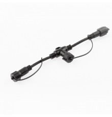 ЭРА Б0051884 Коннектор ERAPS-C для гирлянд Т-образный IP65 каучук черный IP65