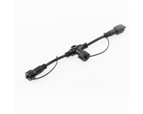 [Новогодние светоукрашения] ЭРА Б0051884 Коннектор ERAPS-C для гирлянд Т-образный IP65 каучук черный IP65