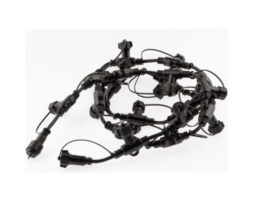 [Новогодние светоукрашения] ЭРА Б0051883 Разветвитель ERAPS-R для гирлянд IP65 20 гнезд 2 метра каучук черный  IP65