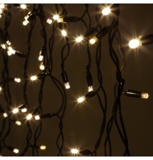 ЭРА Б0051886 Гирлянда ERAPS-NK3 светодиодная новогодняя нить 3 м тёплый свет 100 LED  IP65