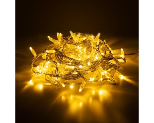 [Новогодние светоукрашения] ЭРА Б0051889 Гирлянда ERAPS-NP10 светодиодная новогодняя нить 10 м тёплый свет 100 LED IP65