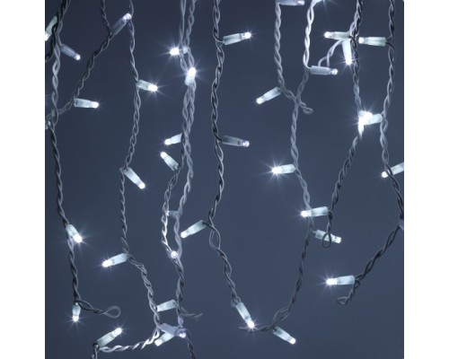 [Новогодние светоукрашения] ЭРА Б0051891 Гирлянда ERAPS-BK2 светодиодная новогодняя бахрома 2x1 м холодный белый свет 120 LED IP65