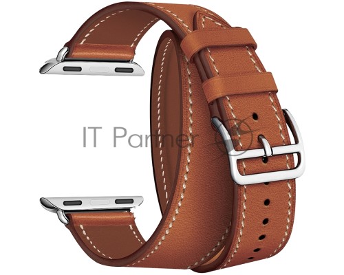 Кожаный ремешок Lyambda Meridiana в два оборота дляApple Watch 42/44 mmLWA-01-44-BR Brown