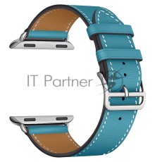 Кожаный ремешок Lyambda Mintaka для Apple Watch 38/40 mm LWA-02-40-LBL Ligth blue