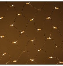 ЭРА Б0051894 Гирлянда ERAPS-SK2 светодиодная новогодняя сеть 1,5x2 м тёплый белый свет 150 LED IP65