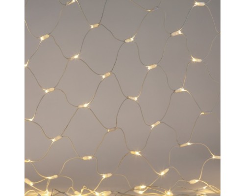 [Новогодние светоукрашения] ЭРА Б0051896 Гирлянда ERAPS-SKW1 светодиодная новогодняя сеть 2x3 м тёплый белый свет 300 LED белый каучук IP65