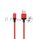Кабель HOCO X14 USB 2.0, AM/Lightning M, черно-красный, 1м