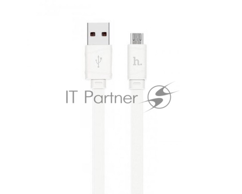 Кабель USB 2.0 hoco X5 бамбук, AM/microBM, белый, 1м
