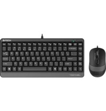 Комплект кл-ра+мышь проводн. A4Tech Fstyler F1110 black/grey USB Multimedia (F1110 GREY)