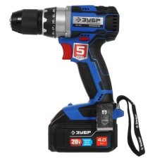 ЗУБР  Т7, 20 В, 70 Н·м, 2 АКБ (4 А·ч), бесщеточная дрель-шуруповерт, кейс, Профессионал (DB-201-42)