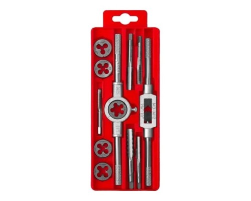 [Наборы] Набор метчиков и плашек ЗУБР 28121-H12,  12 предметов